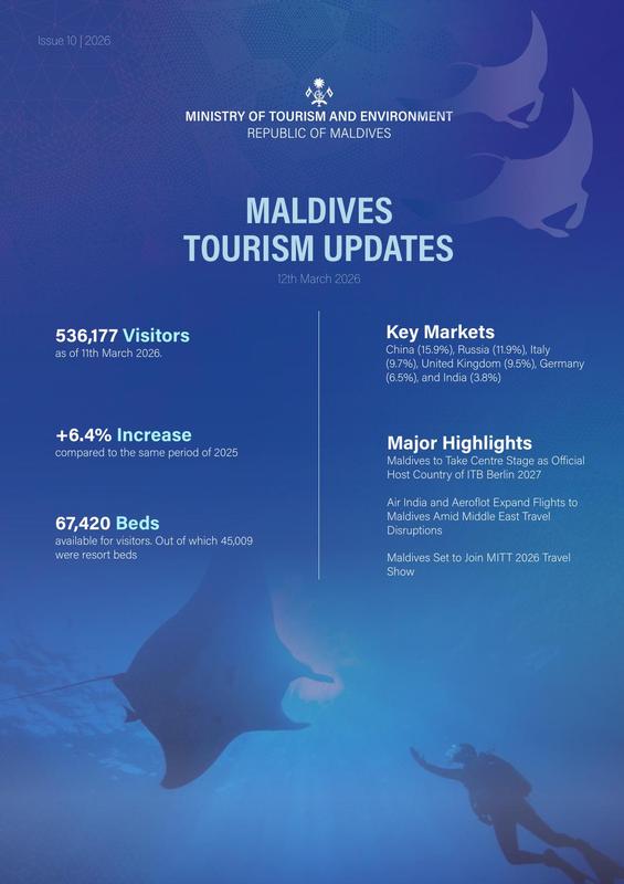 Maldives Tourism Updates - 12 March 2026