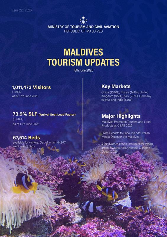 Maldives Tourism Updates - 18 June 2026